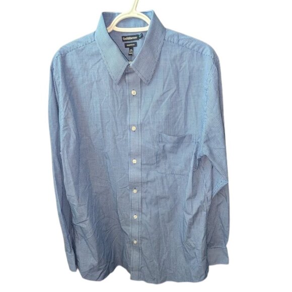*3 FOR $9* Croft & Barrow Essentials Check Long Sleeve Button Dress Shirt 16 1/2 - Picture 1 of 3